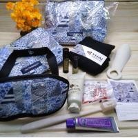 ราคา กระเป๋าAmenities Kit การบินไทยJIM THOMPSONพร้อมของใช้ในกระเป๋า ลวดลายสวยงาม สินค้าพร้อมจัดส่ง (22948250170)