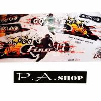 ราคา สติ๊กเกอร์ติดรถมอเตอร์ไซด์ สำหรับ YAMAHA FINO ปี 2010 ลายมอเตอร์ครอส รุ่นเครือบเงา ติดได้ทุกสี (160841483)