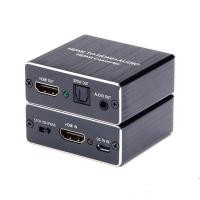ราคา HDMI audio extractor HDMI to HDMI and Optical TOSLINK SPDIF 3 5mm Stereo Audio Extractor Converter HDMI Audio Splitter Adapter (3761068411)