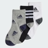ราคา Adidas ถุงเท้า Graphic Socks 3 Pairs Black White Medium Grey Heather HN5736 (19688467473)