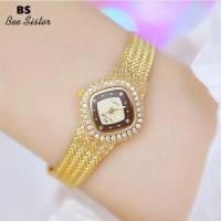 ราคา BS Bee Sister นาฬิกาข้อมือแฟชั่นสำหรับผู้หญิง1659นาฬิกาควอตซ์กันน้ำสายสเตนเลสแบบลำลองนาฬิกาข้อมือประดับเพชรพลอยเทียมหรูหราของขวัญสำหรับผู้หญิง (10049575258)