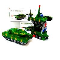 ราคา COMBAT TANK B O รถถัง แปลงหุ่น ใส่ถ่าน มีเสียง มีไฟ ถ่านขนาด 2A 3 ก้อน ถูกใจ เด็กๆ แน่นอน เทสสินค้าก่อนส่ง หุ่น รถเด็กเล่น รถของเล่น ของเด็กเล่น 388 (9650605117)