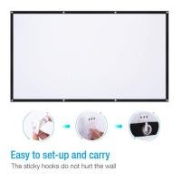 ราคา 100 120 นิ้ว จอโปรเจคเตอร์ จอโปรเจคเตอร์ จอพับโปรเจคเตอร์ HD จอพับโปรเจคเตอร์ 4K Projector Screen แขวนผนัง โรงภาพยนตร์กลางแจ้งสีขาวผ้าม่าน (23220879124)