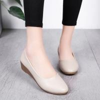 ราคา พร้อมส่ง รองเท้าหุ้มส้น แบบส้นเตารีด สีเรียบ พื้นนิ่ม ใส่สบาย (21622230830)