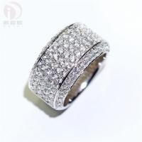ราคา แหวนผู้ชายแหวนสำหรับผู้ชายทองคำขาว18K ชุบ925เงินสเตอร์ลิงแหวน3กะรัตหรูหราสง่างามและเป็นส่วนตัว (22334649071)