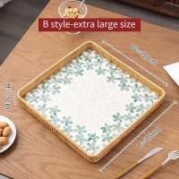 ราคา ถาดหวายเวียดนามสานถาดผลไม้เปลือกหอย จานยุโรปสานด้วยมือ ไม้ไผ่สานตะกร้าขนมปัง ติ่มซำ ถาดเก็บอาหารเช้า (23159395284)