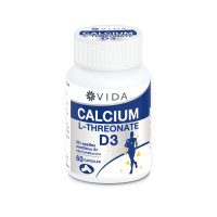 ราคา Vida Calcium L Threonate D3 60แคปซูล วีด้า แคลเซียม แอลทรีโอเนต วิตามินดี3 (23269627972)