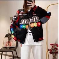 ราคา เสื้อแจ็คเก็ต เบสบอล แบบกระดุมเป็ก ผ้าร่มสกรีนลาย มีซัปใน อกฟรีไซส์ รอบ อก 44 48ยาว27ใส่ได้ทั้ง ชาย หญิง มี3สี ดำ ชมพู ขาว (23137734706)