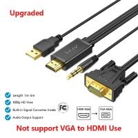 ราคา Jasoz สาย HDTV to VGA 1080P พร้อม Audio Video HDMI ชายไปสาย VGA ชาย 1920x1080P 1m 1 5m 2m 3m 5m (21531949142)