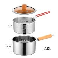 ราคา หม้อทอดสแตนเลส หม้อทอดทรงลึก ขนาด 12ซม 17ซม พร้อมตะแกรงกรองน้ำมัน (23277363552)