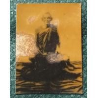 ราคา รูปเก่าๆ สีซีเปีย หลวงพ่อเดิม วัดหนองโพธิ์ นครสวรรค์ ภาพนั่งหนังเสือไม่ทราบปีที่สร้าง ขนาดรูปทำจี้ห้อยคอ ตรงปก (21305689415)