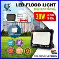 ราคา IWACHI สปอร์ตไลท์ LED 220V โคมไฟ LED โคมไฟสปอร์ตไลท์ LED 30W 50W 100W 200W โคมฟลัดไลท์ ไฟสนาม โคมไฟส่องป้าย ไฟกลางแจ้ง Spotlight LED โคมไฟกลางแจ้ง Flood Light โคมไฟสนามฟุตบอล โคมไฟภายนอก กันน้ำ100 (17