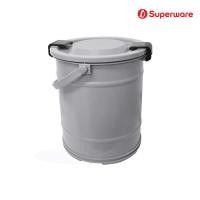ราคา Srithai Superware ถังใส่น้ำพลาสติก ถังน้ำพลาสติกมีหูหิ้ว ทรงกลม พร้อมฝาล๊อค ขนาด 15 5 ลิตร 4 แกลลอน รุ่น M 73 (18215055745)