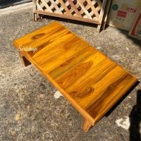 ราคา โต๊ะไม้สักแท้ โต๊ะวางของใช้โต๊ะนั่ง โต๊ะขนาดเล็ก (16442777637)