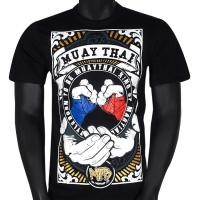 ราคา เสื้อมวยไทย Born To Be Muay Thai Boxing T Shirts Cotton MT 8038 ผ้าฝ้าย การพิมพ์ เสื้อยืด ออกกำลังกาย (22093063832)
