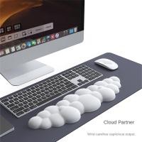 ราคา Cloud Keyboard Wrist Rest Soft Leather Memory Foam Wrist Support Cushion for Easy Typing Pain Relief Anti Slip ro2 (22056558213)