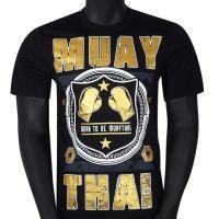 ราคา เสื้อมวยไทย Born To Be Muay Thai Boxing T Shirts Cotton MT 8034 ผ้าฝ้าย การพิมพ์ เสื้อยืด ออกกำลังกาย (22093078975)