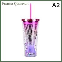 ราคา Fnama แก้วทัมเบลอร์พลาสติกกลิตเตอร์ขนาด350มล 12ออนซ์แก้วน้ำลายนางเงือกถ้วยแก้วทรงหางปลาหางปลา (22743136081)