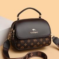 ราคา Rove กระเป๋าสะพายไหล่ของผู้หญิงที่ทนทานกระเป๋าครอสบอดี้แฟชั่นพิมพ์ลายย้อนยุคความจุขนาดใหญ่หนัง PU ของผู้หญิง (22355325826)
