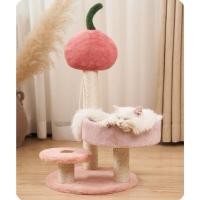 ราคา LCK008 คอนโดแมวพร้อมที่ขัดเล็บแต่งลูกพีชสีชมพู (19384582122)