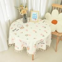 ราคา หนาขึ้น ผ้าฝ้าย ผ้าลินิน ผ้าปูโต๊ะสี่เหลี่ยมผืนผ้าผ้าคลุมโต๊ะน้ําชาสไตล์ Ins นักเรียน หอพักโต๊ะผ้าปูโต๊ะกลมเล็ก (23081707064)