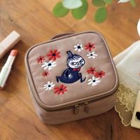 ราคา Riza December Mooming Exquisite Embroidered Cute Mirror Portable High Value Square Cosmetic Bag (22656897462)