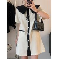 ราคา พร้อมส่ง TWOTONE minimal dress C3234 มินิเดรสสั้น มินิเดรสสั้นมินิมอล มี 2 สี ดำ ครีม (14201630674)