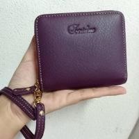 ราคา New arrival Zerinneซิปรอบสั้น หนังแท้ 4 5นิ้ว พร้อมสายคล้องมือฟรี (21395893034)