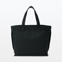 ราคา มูจิ กระเป๋าสะพายข้างผ้าฝ้ายทรงกว้าง MUJI Canvas Wide Tote Bag (18185143745)