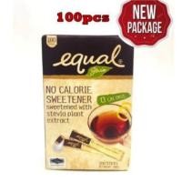 ราคา Equal Stevia 0 Calorie Sweetener อิควล สตีลเวีย สารให้ความหวานแทนน้ำตาล 1g x 100sachets (433444824)