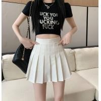 ราคา ความยาวสามแบบ กระโปรงจีบรอบผู้หญิงแบบยาวปานกลางกระโปรงยางยืดสีขาวสำหรับฤดูร้อนกระโปรงสั้นทรงเอเอวสูงใส่แล้วดูผอมเพรียว (21108606905)