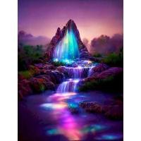 ราคา SDOYUNO Acrylic Painting By Numbers Landscape Kit HandPainted Fantasy World Drawing Oil Coloring By Numbers For Home Decoration (20240205559)