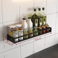 ราคา Clouxee จัดส่งฟรี ชั้นวางของในห้องครัวแบบถอดได้แบบไม่มีรูพรุนชั้นวางเครื่องปรุงสแตนเลสสตีล304ชั้นเก็บของอเนกประสงค์ระบบระบายน้ำติดผนัง (22495893588)