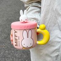 ราคา ฝาปิดแก้วทรงสูงสำนักงานหญิงอาหารเช้าแก้วน้ำเซรามิกสำหรับของขวัญวันเกิดคู่รักการ์ตูนชาย Cups Mugs Saucers (22581626326)
