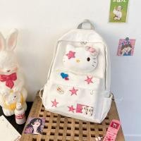 ราคา CHENEA แมว KT กระเป๋าเป้สะพายหลังคิตตี้ ดาวดาวดาว อะนิเมะ กระเป๋าสะพายไหล่สำหรับผู้หญิง หวานหวานแหววว คาวาอิ กระเป๋าเป้คิตตี้มัลติฟังก์ชั่น กระเป๋าสำหรับนักเรียน (22667875746)