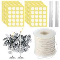 ราคา Candle Making KitBraided WickWick Sustainer TabsWick StickersCandle Wicks Holder for DIY Handmade Candle Making Kit (18631474362)