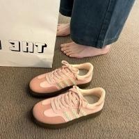 ราคา จัดส่งจากประเทศไทย รองเท้าผู้หญิงแนวย้อนยุค รองเท้าลำลองสไตล์เกาหลี รองเท้าผ้าใบโคลเวอร์ รองเท้าลำลองส้นแบน แฟชั่น (22884178652)