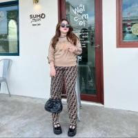 ราคา ชุดเซท ชุดเซทสาวอวบ เซทไหมพรม เสื้อแขนยาว กางเกงขายาว ร ชุดเซทน่ารักๆเทห์ๆ ใส่อยู่บ้าน ใส่เที่ยว ผ้านุ่ม (23390296892)