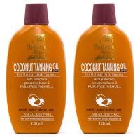 ราคา Hawaiian Style Coconut Tanning Oil SPF2 น้ำมันอาบแดดฮาวายเอียนสไตล์โคโคนัทออย SPF2 น้ำมันมะพร้าวทาอาบแดดผิวแทน แพ็คคู่ (13148739)