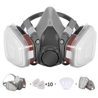 ราคา KN95 6200 หน้ากากกันแก๊ส จัดชุด 7ชิ้น หน้ากากกันเคมี ป้องกันฝุ่น เครื่องช่วยหายใจทางเคม หน้ากากป้องกันฝุ่นและสารเคมีแบบครึ่งหน้า (22412575202)