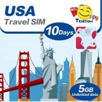 ราคา Happy USA SIM Card แฮปปี้ เทเลคอม สหรัฐอเมริกา ไม่รวมอลาสก้าและกวม 10 30 วัน 5 15 กิกะไบต์ ซิมการ์ดท่องเที่ยวแบบเติมเงิน 5G 4G (23183653342)