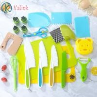 ราคา Valink มีดพลาสติกสำหรับเด็กชุดมีดหั่นผลไม้อุปกรณ์การศึกษาเร็วปลอดภัยสำหรับเด็กวัยหัดเดิน (22904156640)