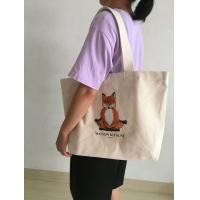 ราคา ใหม่หัวสุนัขจิ้งจอกสีเหลืองโยคะและ Peace Fox ผ้าใบกระเป๋าสะพายไหล่เดี่ยวกระเป๋าชายหาดไหล่คู่พิมพ์ตัวอักษร ทันสมัย Tote (22255374444)