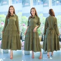 ราคา ใหม่ เดรสเชิ้ตเเขนยาวชายระบายสาวอวบ หน้าผ้าอก 48 นิ้ว เป็นผ้าสลาฟ (22282031603)