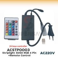 ราคา ปลั๊กคอนโทรล รีโมทสำหรับ หัวจ่ายไฟเส้น RGB อะแดปเตอร์ ปลั๊กสำหรับ ไฟเส้น RGB5050 และ RGB Neon Flex (23040996594)