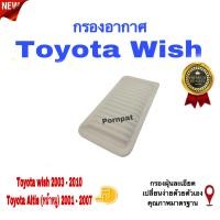 ราคา กรองอากาศ ฟรี กรองแอร์ Toyota Wish โตโยต้า วิช ปี 2003 2010 (16537449066)
