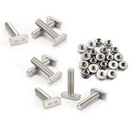 ราคา 12Piece T Slot Bolt ReplacementM10 X 25 Screws A2 70 Rail Track Screws Track Nuts With 12 Flange Nut Stainless Steel T Slot Screws (20970835440)