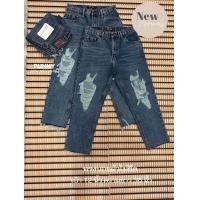 ราคา 006 ป้าย Punny Jeans ไซส์ S ถึงเอว 40 กางเกงยีนส์ทรงบอยเอวสูง แต่งขาดหน้าขาเซอร์ๆ เป้า 12 ยาว 35 (22850509783)