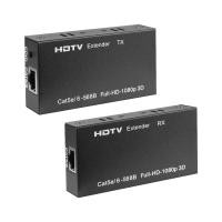 ราคา ตัวต่อกลาง ข้อต่อกลางสาย HDMI หัวตัวเมีย 2 ด้าน 60M Extender HDMI To LAN Port RJ45 Network Cable Extender Over by Cat 5e 6 1080p (22606563124)