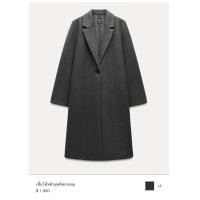 ราคา NEW ชนช้อป ZARA SOFT COAT WITH BUTTON สีเทาเข้ม (23368730769)